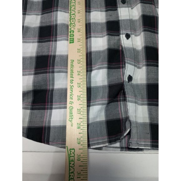 Levis Mens Large Button Up Shirt Plaid Long Sleeve - Picture 5 of 7